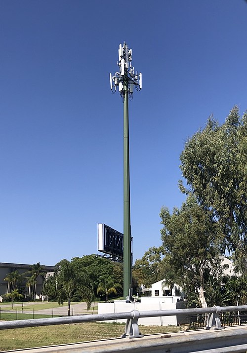 ヨハネスブルグの5G携帯電話基地局(南アフリカ)